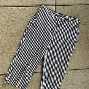 Karen Scott Gingham Capri Pants